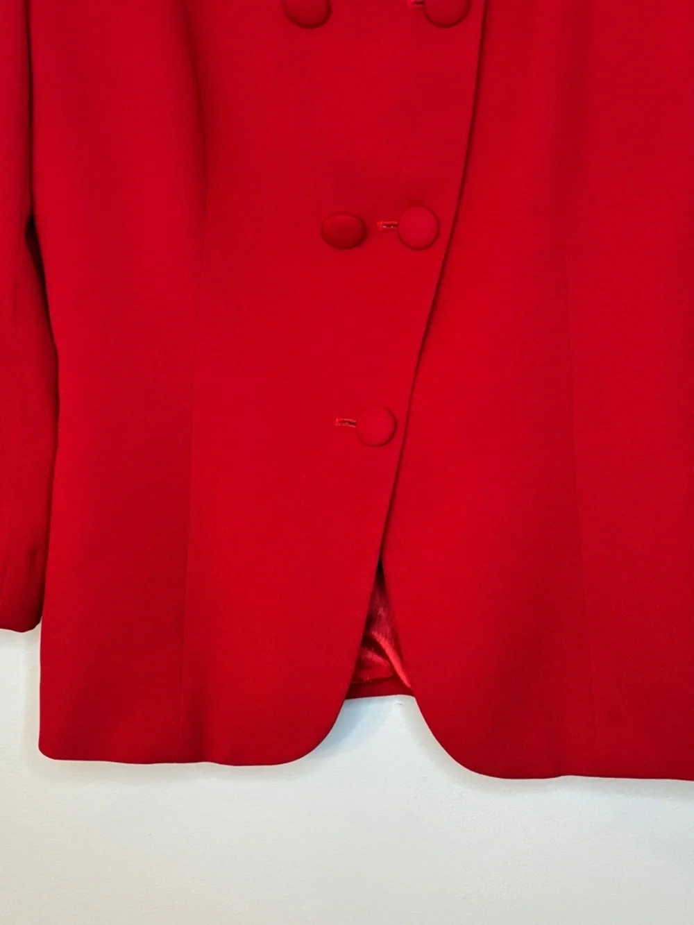 Vintage Christian Dior Red Power Blazer